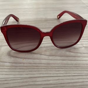 Chloé Chloe Women`s Sunglasses CE766S Color 620 Burgundy Size 56mm with case